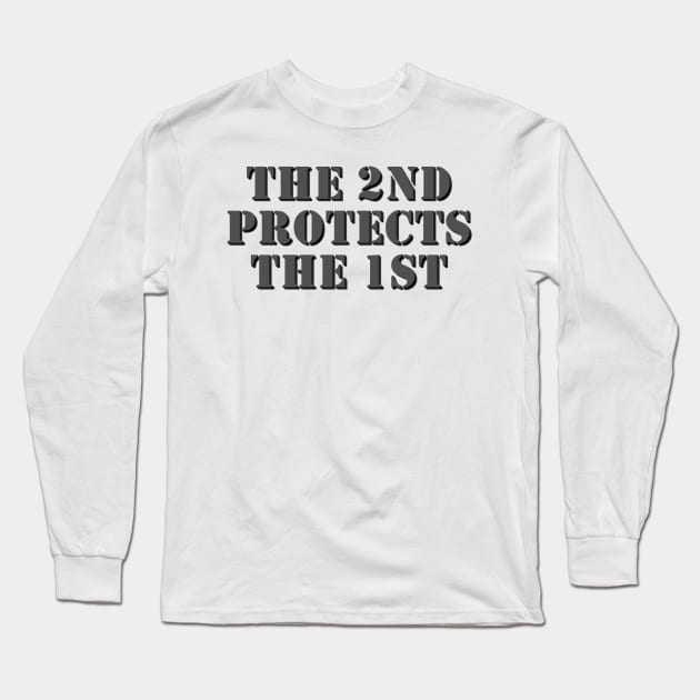 The 2nd Protects The 1st Long Sleeve T-Shirt by CANJ72